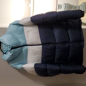 Columbia Women's Color Block Puffer Winter Snow Jacket size 1X EUC Warm
